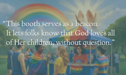 A Beacon of Love at the Pride Booth