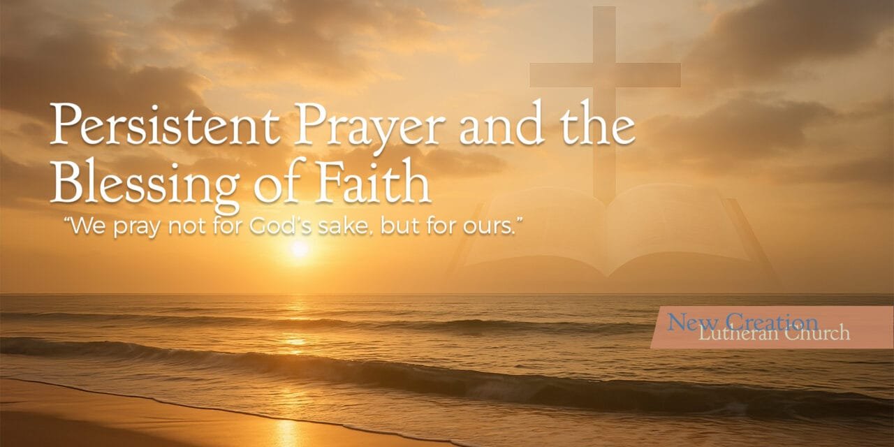 Persistent Prayer and the Blessing of Faith – Transcript